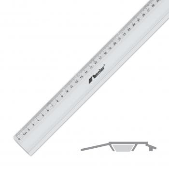 Linijka aluminiowa z gumą Leniar 50cm 30072