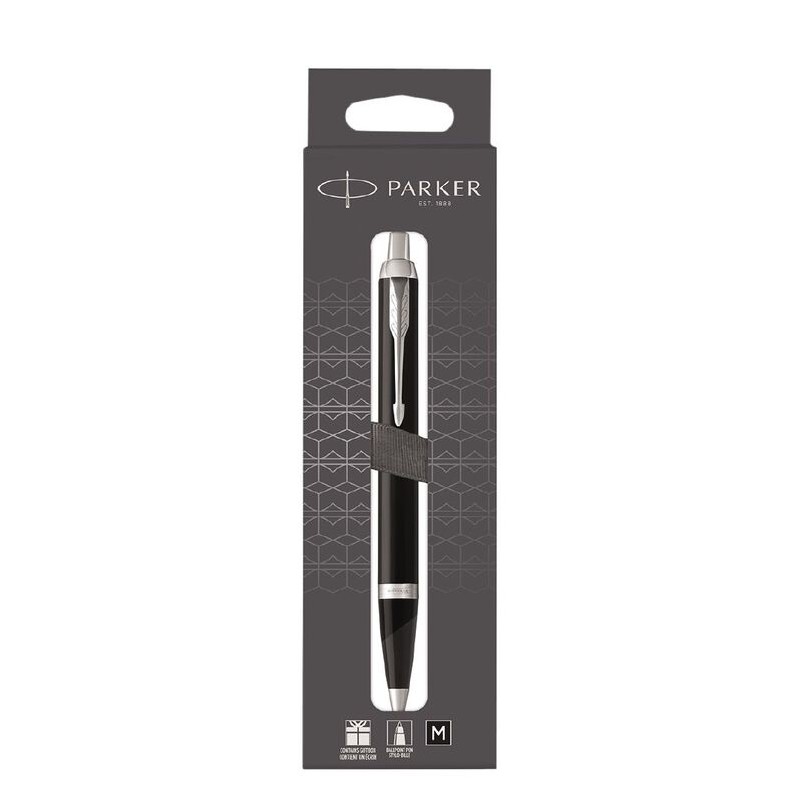 Długopis Parker IM Essential Matte Black CT 2150846