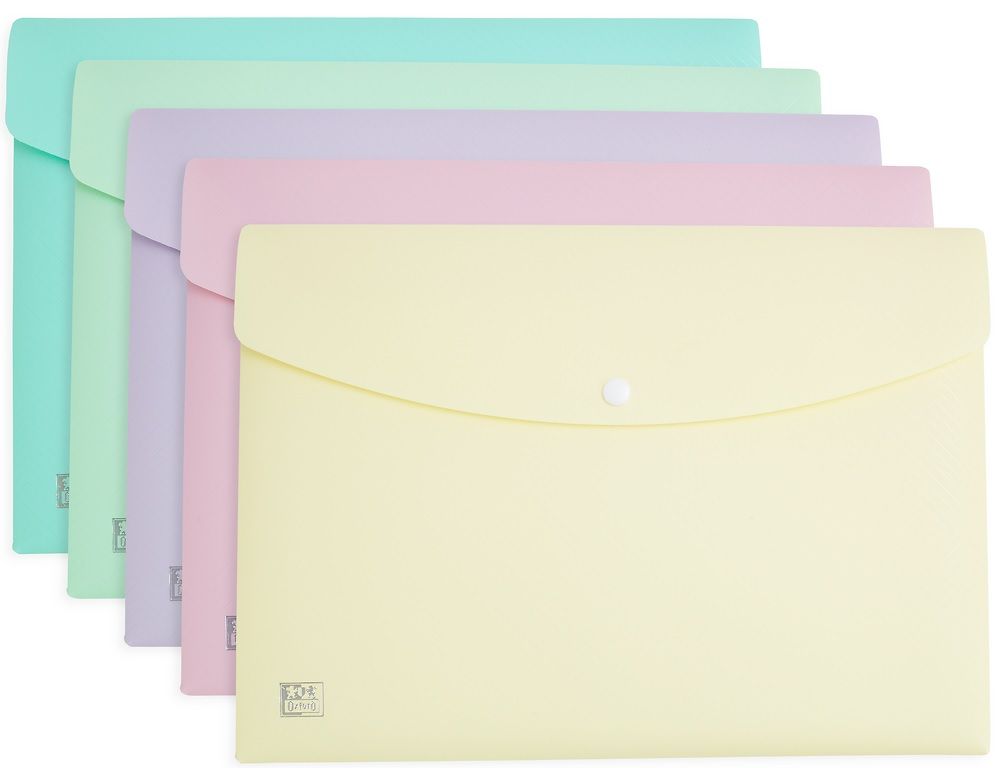Teczka kopertowa A4 PP pastel. mix Oxford Urban 400187613