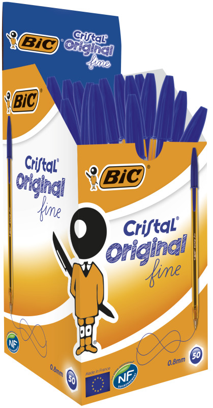 Długopis BIC Cristal Fine niebieski 50szt. 872730