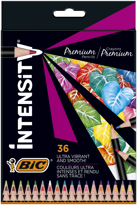 Kredki ołówkowe BIC Intensity Premium 36 kolorów 951852
