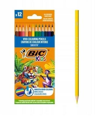 Kredki drewniane 12 kol. BIC Eco Smooth 525786