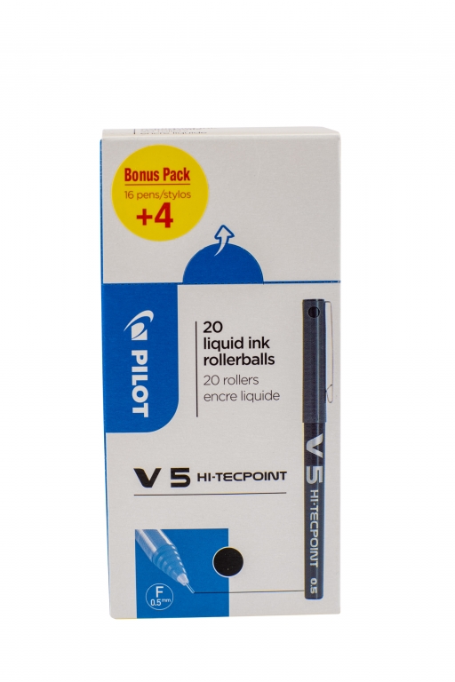 Cienkopis V5 czarny  Pilot