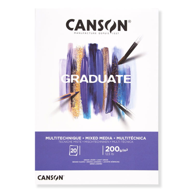 Blok A5/20k Mixed-Media Biały 200g Canson Graduate 40110376