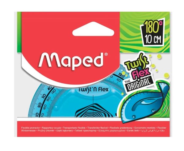 Kątomierz plast 10cm Twist N Flex Blister MAPED 279810
