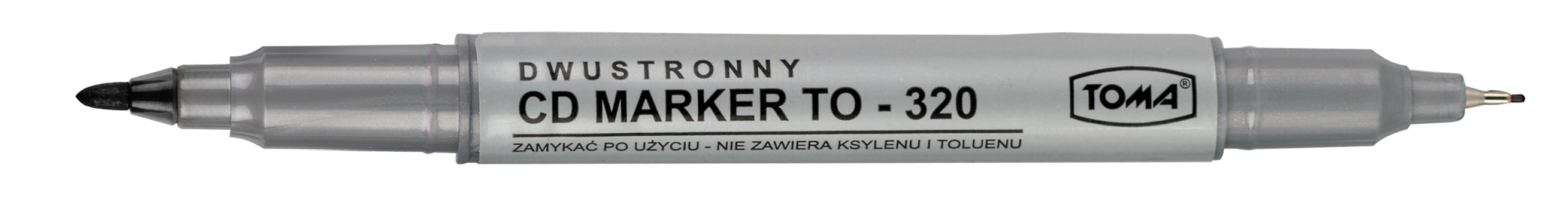Marker do CD Toma TO-320 dwustronny czarny
