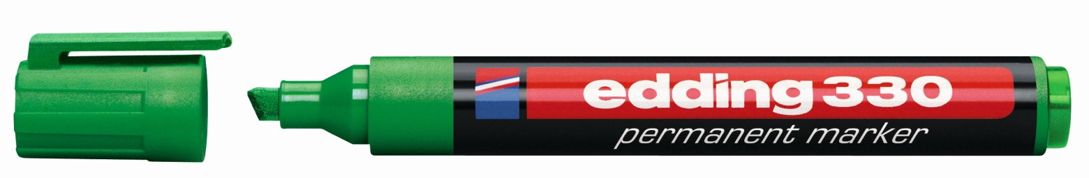 Marker permanentny Edding 330 zielony ścięty