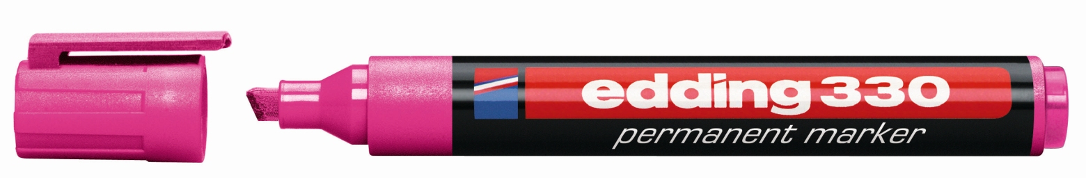 Marker permanentny Edding 330 różowy ścięty