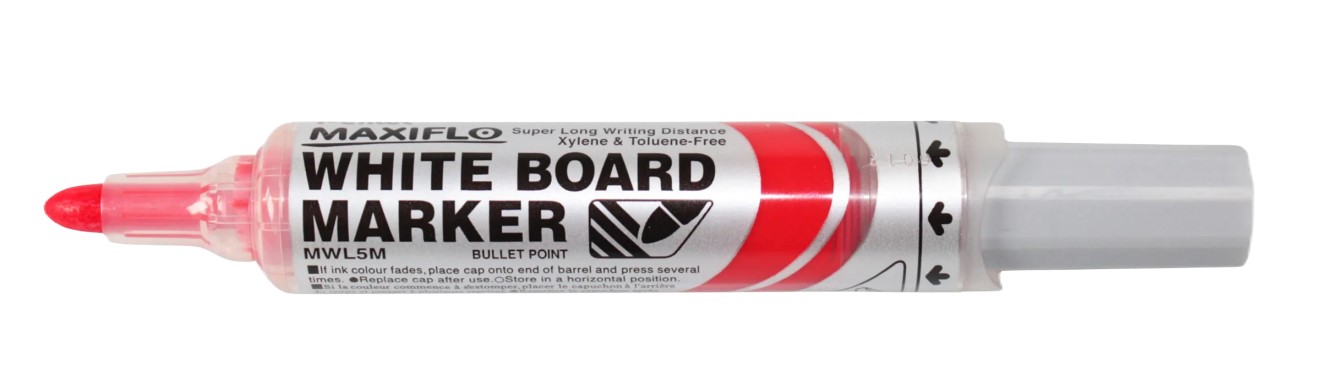 Marker suchościeralny Pentel Maxiflo MWL5M czerwony