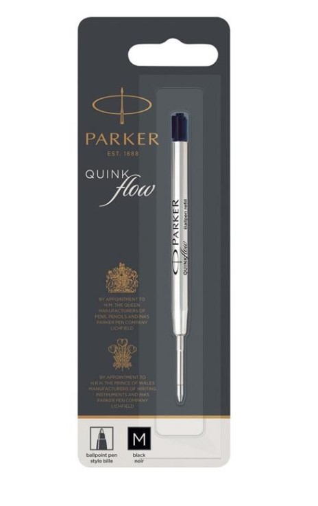Wkład do długopisu Qinkflow czarny M 1szt. Parker