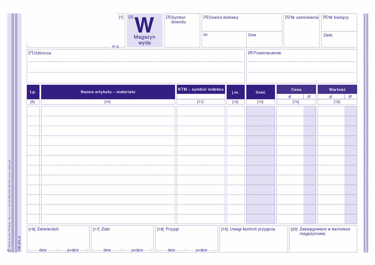 Magazyn wyda MIP 371-3  A5