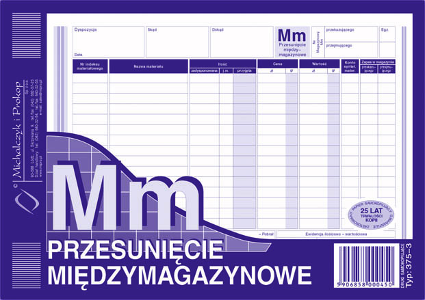 Przesunięcie międzymagazynowe MM MiP 375-3 A5