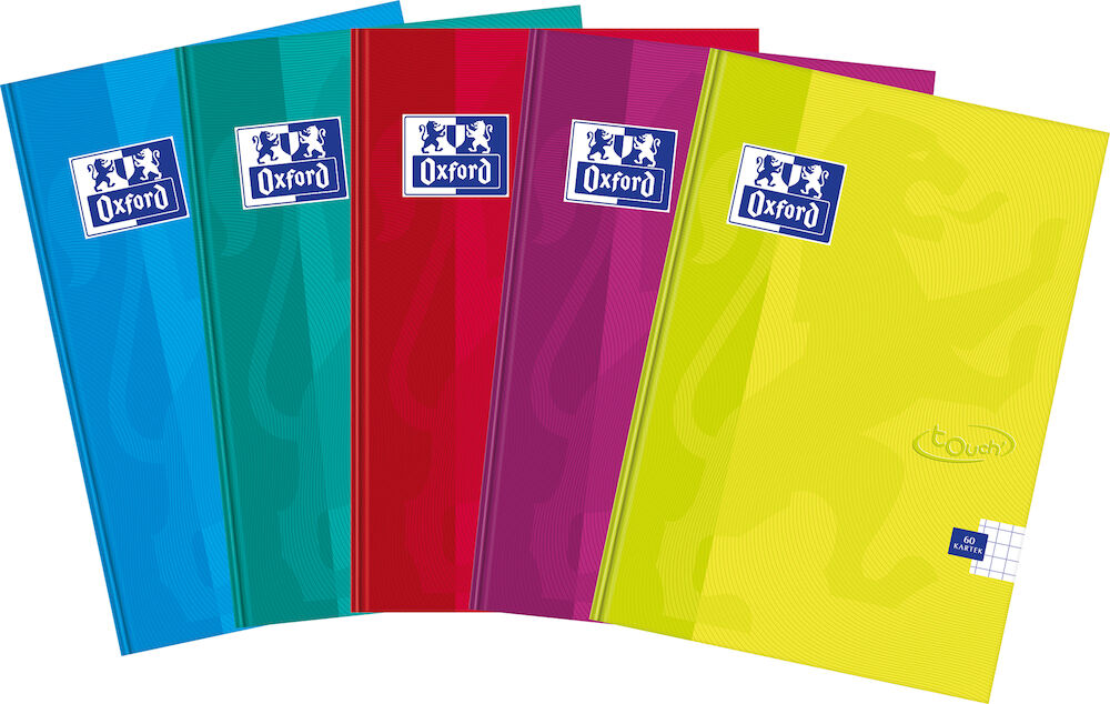 Brulion w kratkę A4/96 Oxford Touch 90g mix kolorów