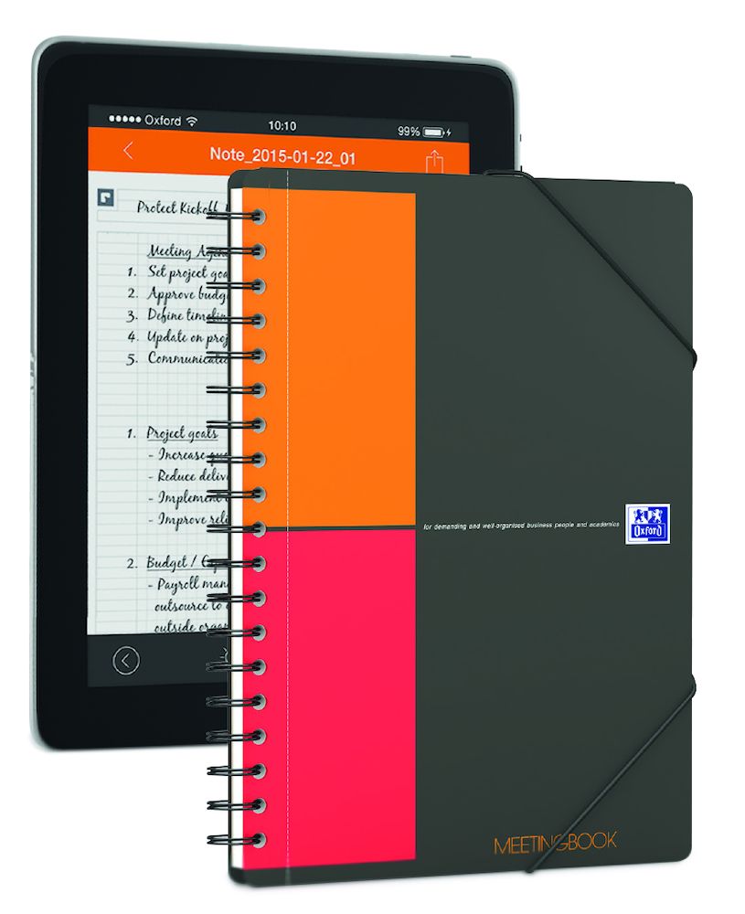 Kołozeszyt Ab/80 kratka Oxford Meetingbook okładka PP