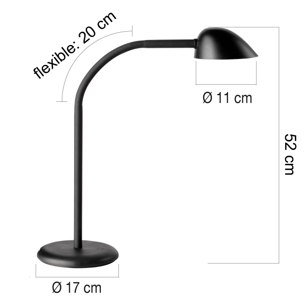 Lampa biurkowa Unilux Easy Led czarna