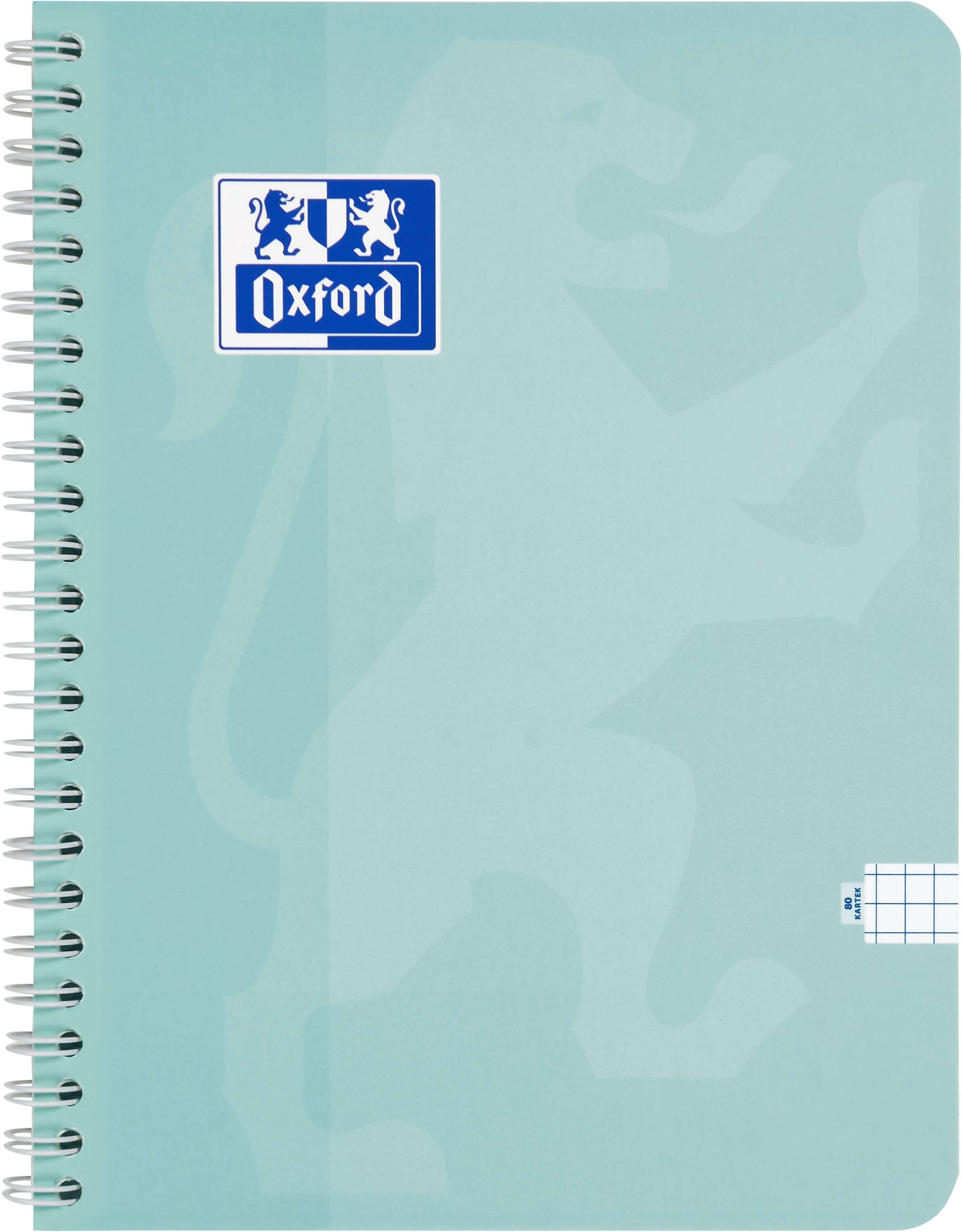 Kołozeszyt Oxford Touch Pastel A4/80k kratka 2 spirale 90g