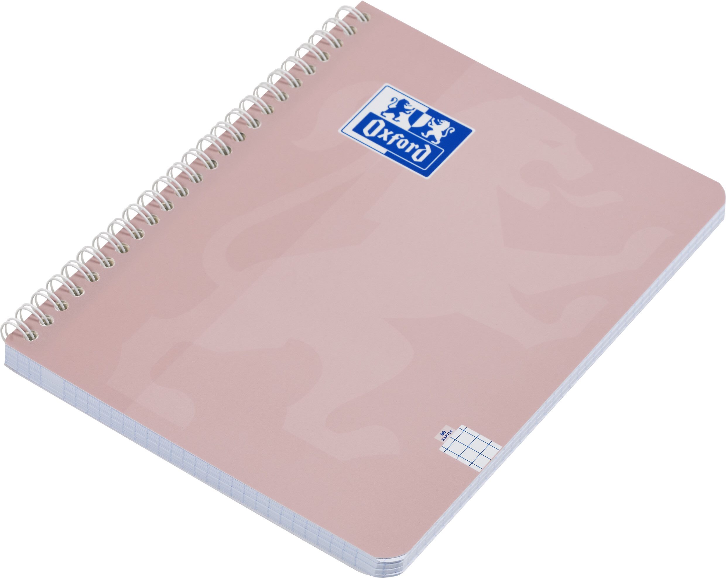 Kołozeszyt Oxford Touch Pastel A5/80k kratka 2 spirale