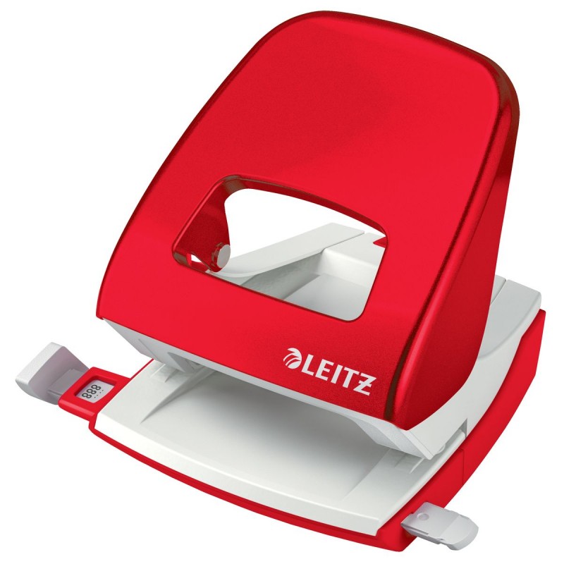 Dziurkacz Leitz WOW New NeXXt 5008 metaliczny czerwony  (30k.) 50081026