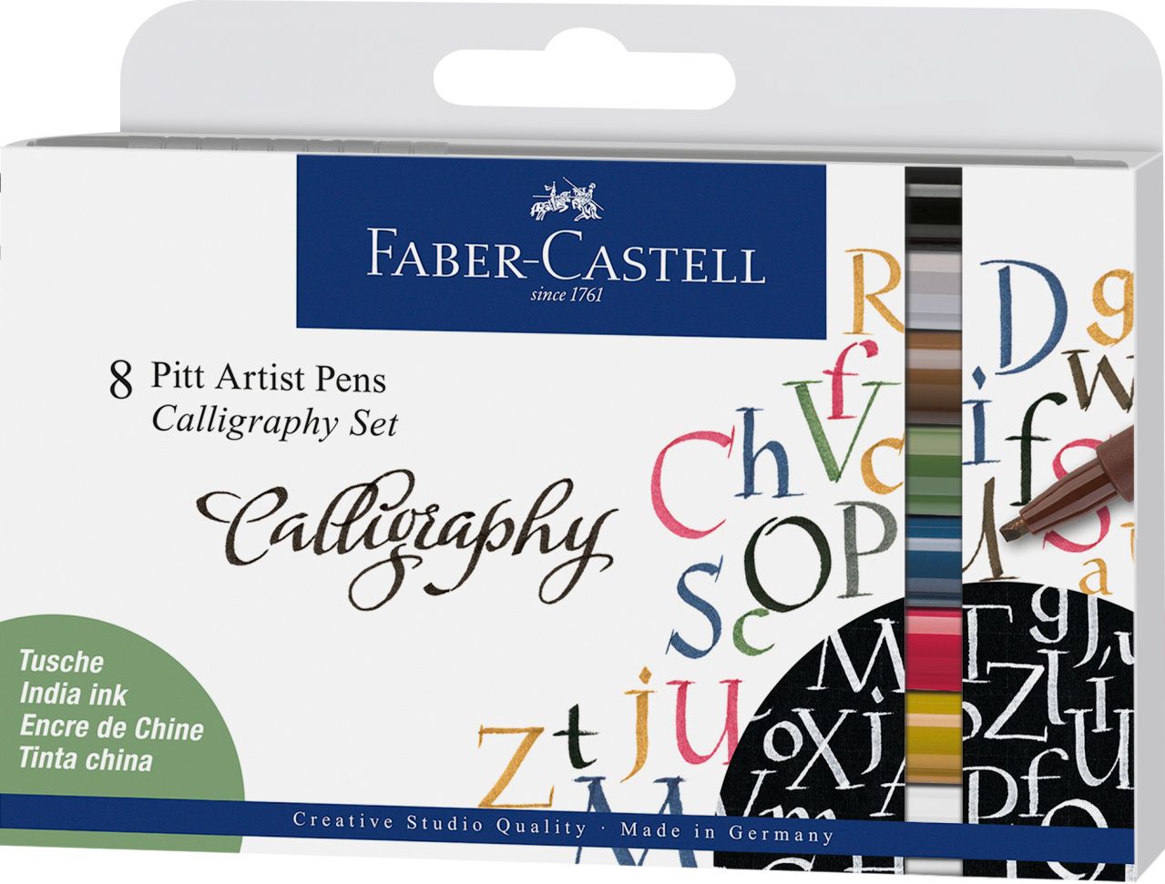 Zestaw do kaligrafii Pitt Artist Pen (8szt) w etui 167508FC