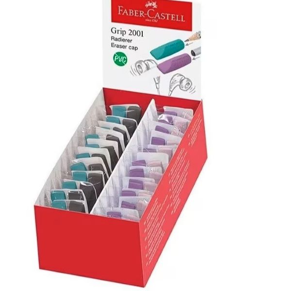 Gumka Grip nakladka mix kolorów (2) 187173 Faber Castel