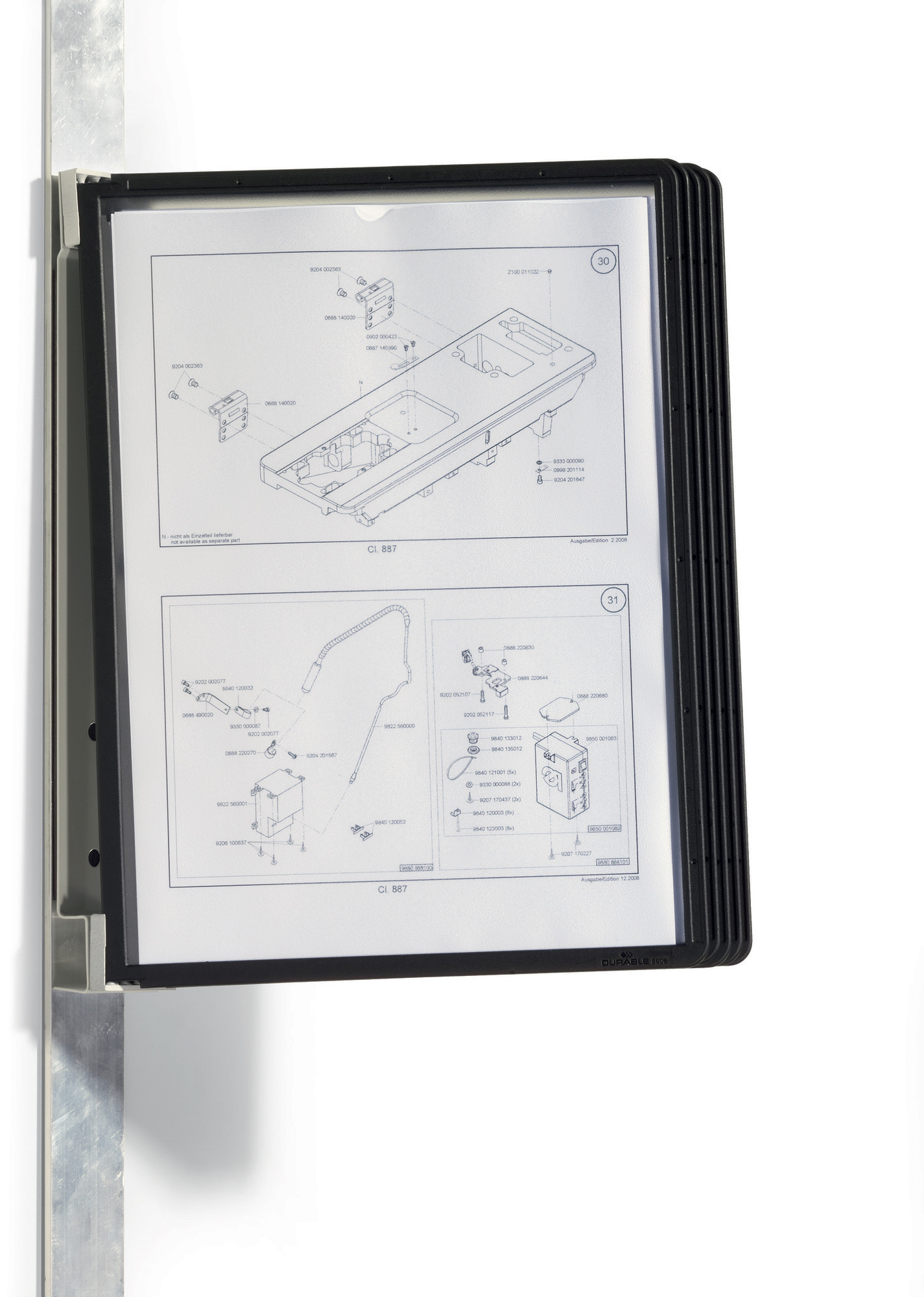 System paneli prezentacyjnych VARIO MAGNETIC WALL 5 czarny 5914-01 Durable