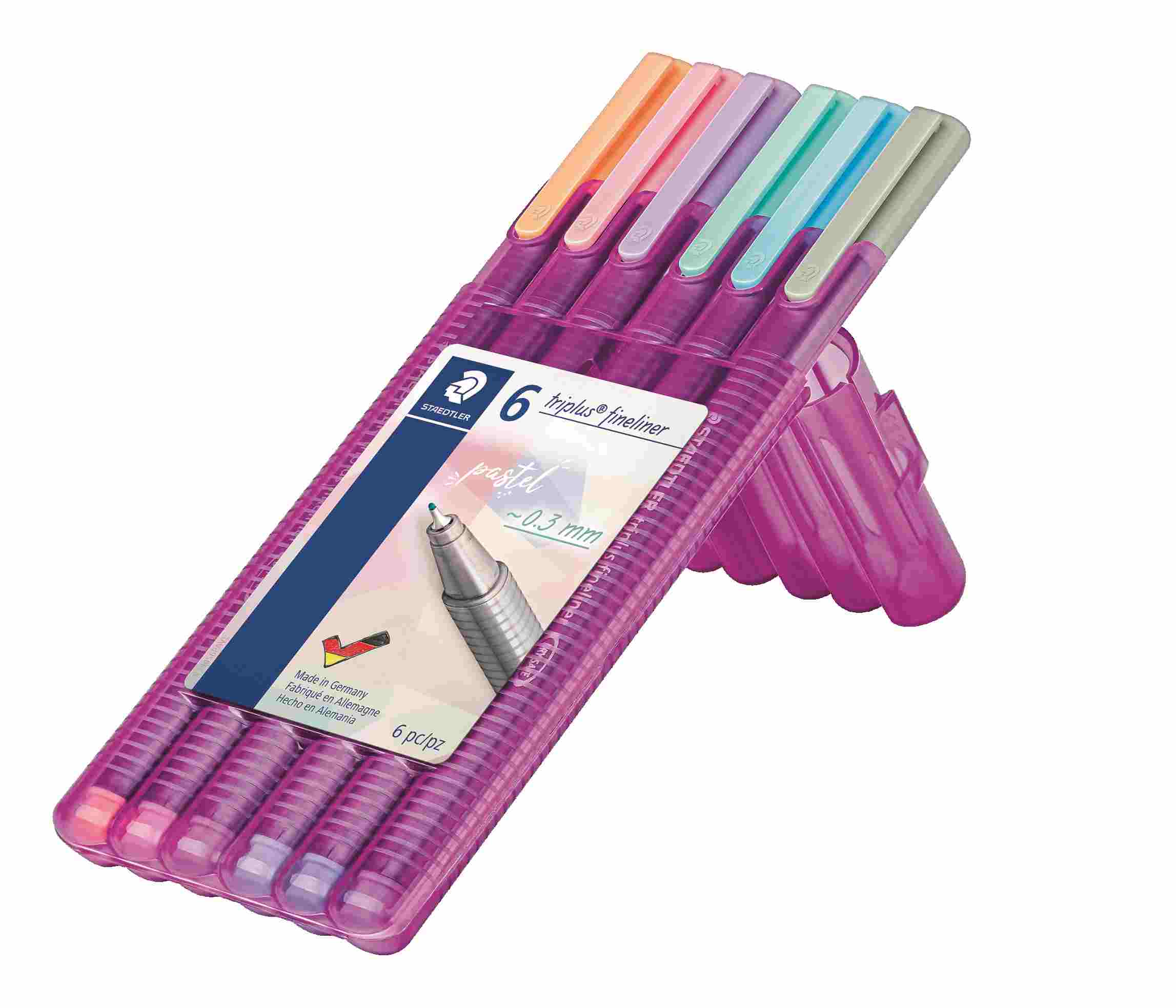Cienkopis Triplus Pastel 6kol. Staedtler