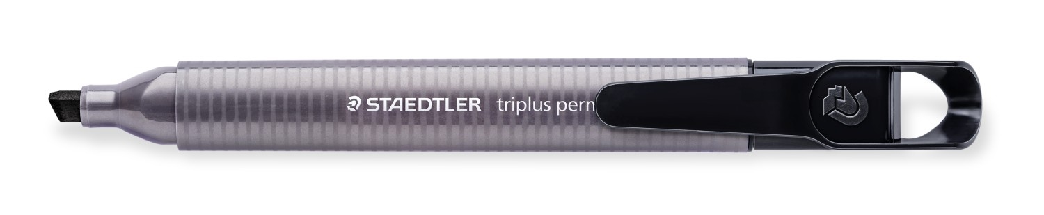 Marker permanentny Staedtler Triplus ścięty czarny S 3550-9