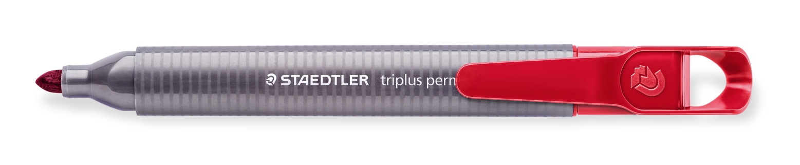 Marker permanentny Staedtler Triplus okrągły czerwony S 3552-2