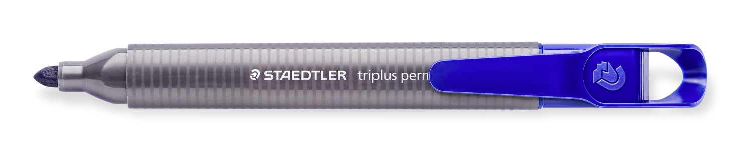 Marker permanentny Staedtler Triplus okrągły niebieski S 3552-3