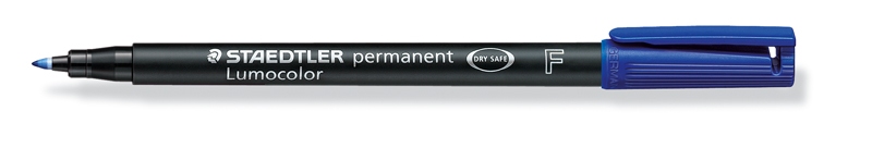 Foliopis Staedtler Lumocolor niebieski F