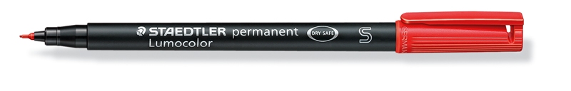 Foliopis Staedtler Lumocolor czerwony S