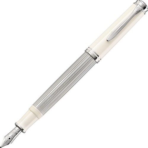 Pióro wieczne M 405 F silver-white Pelikan
