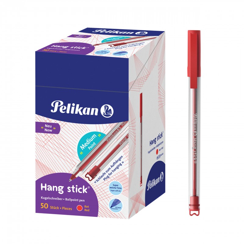 Długopis Hang Stick K86 (1) czerwony PELIKAN 400197416 Hamelin