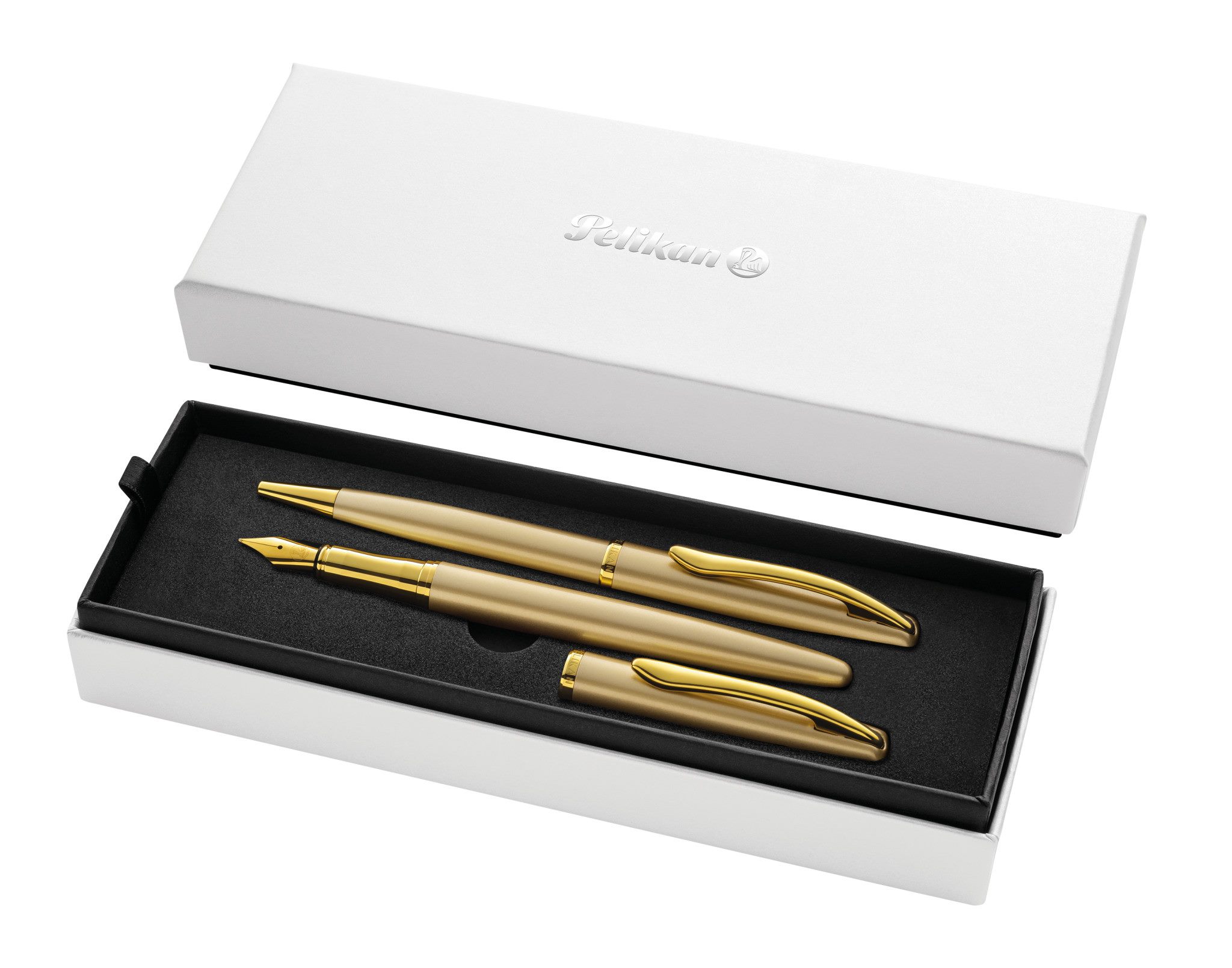 Pióro wieczne + długopis Jazz Noble Elegant Gold Pelikan