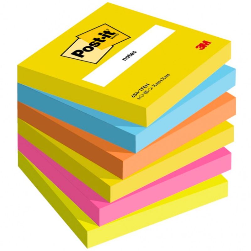 Notes samoprzylepny Post-it 76x76 (1) mix kolor 3M 6820-COL-W10 7100200378 3M