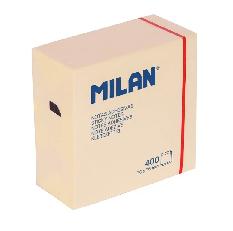 Karteczki samoprzylepne 76x76 żółte op. 400 szt. 4151400 Milan