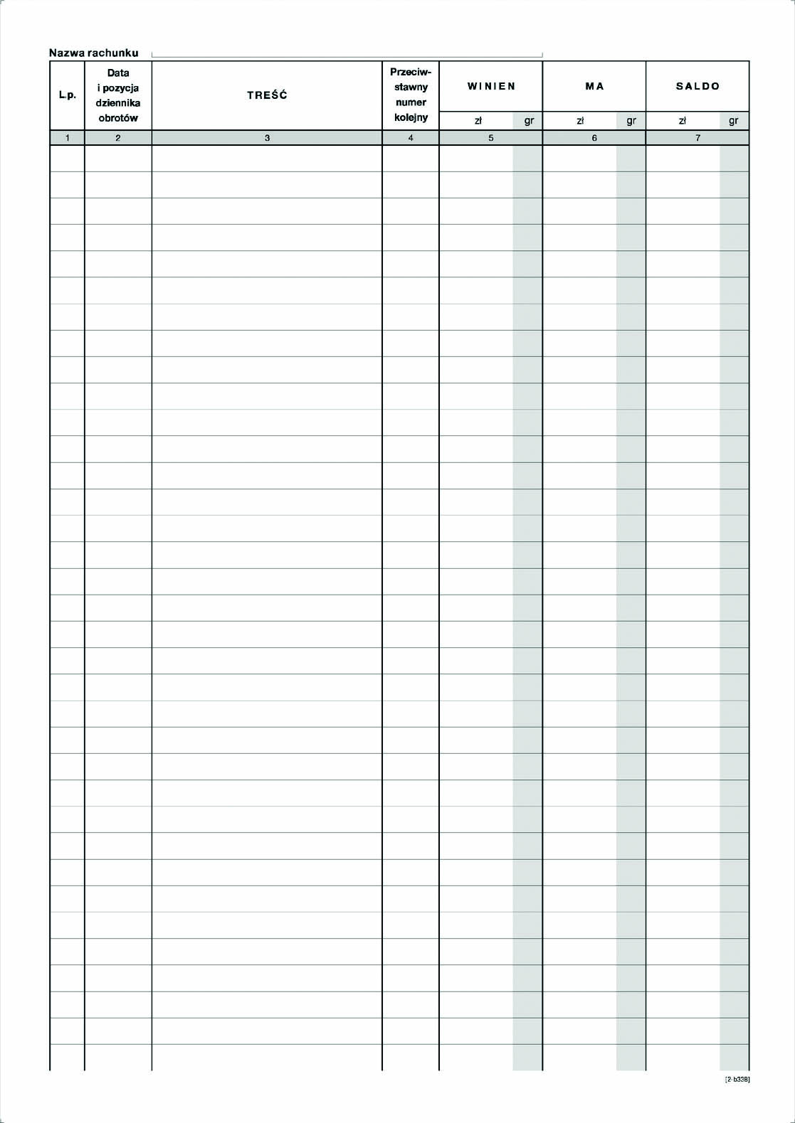 Księga kontowa MiP 430-1 A4
