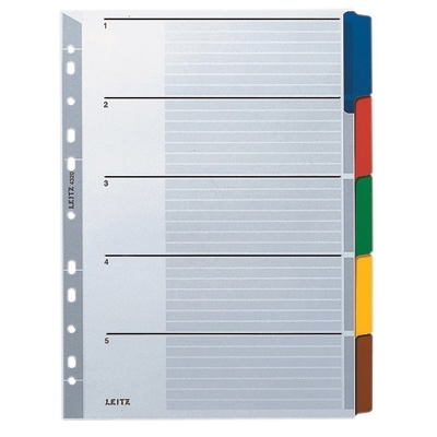 Przekładki indeksujące Leitz A4/5k. mix