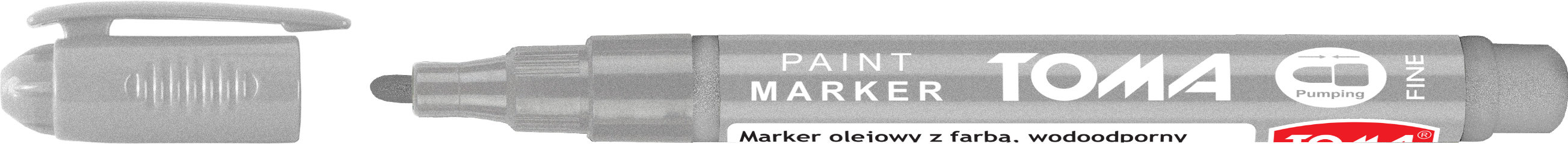 Marker olejowy Toma TO-441 srebrny