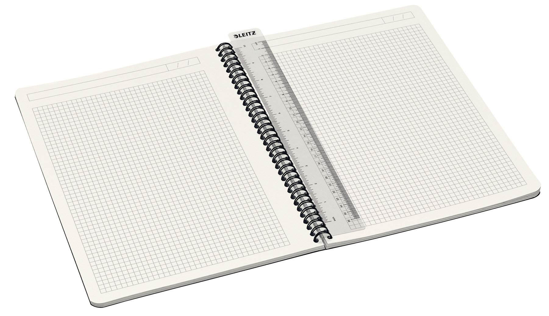 Kołonotatnik A4/90k. Leitz Office zielony kratka okładka PP