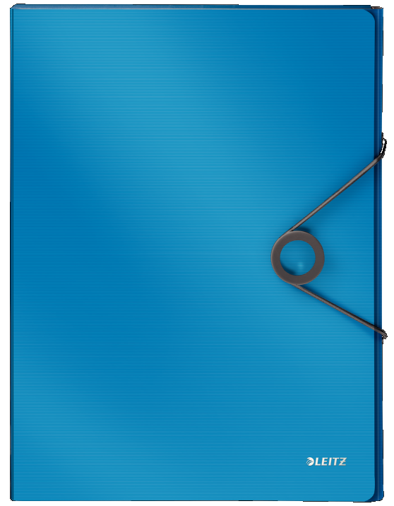 Teczka z gumką A4 PP Leitz Solid niebieska 30mm