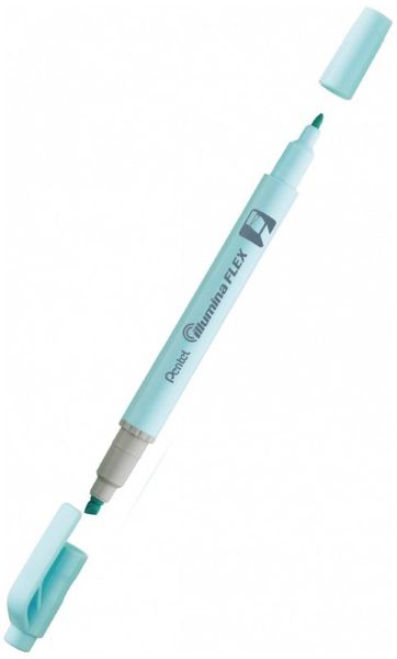 Zakreślacz dwustronny Pentel Illumina Flex błękitny SLW11P-SE