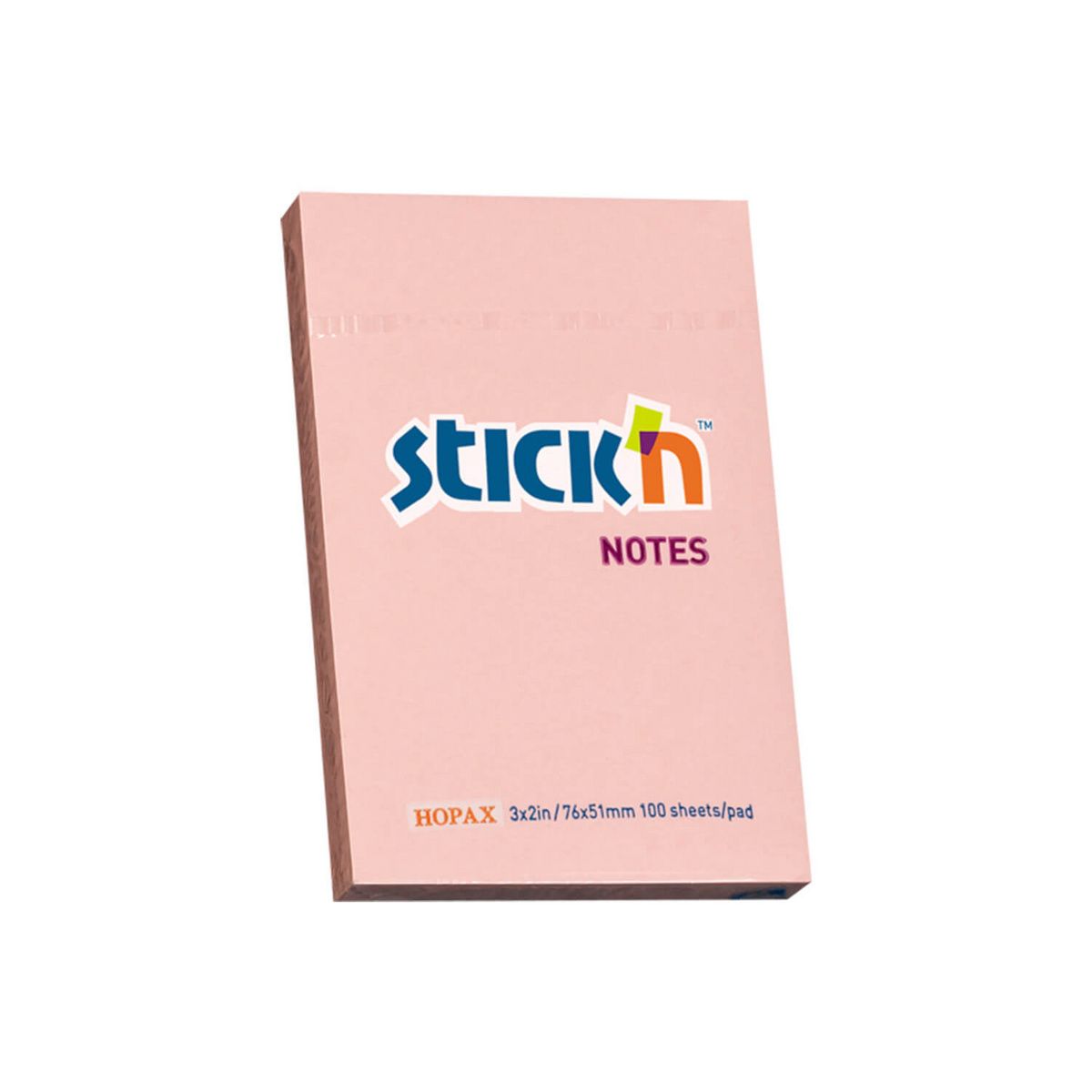 Notes samoprzylepny 76x51 100k. pastelowy różowy Stick"N