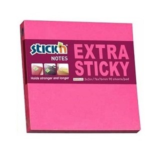 Notes samoprzylepny 76x76 (90k.) Różowy Neon Extra Sticky