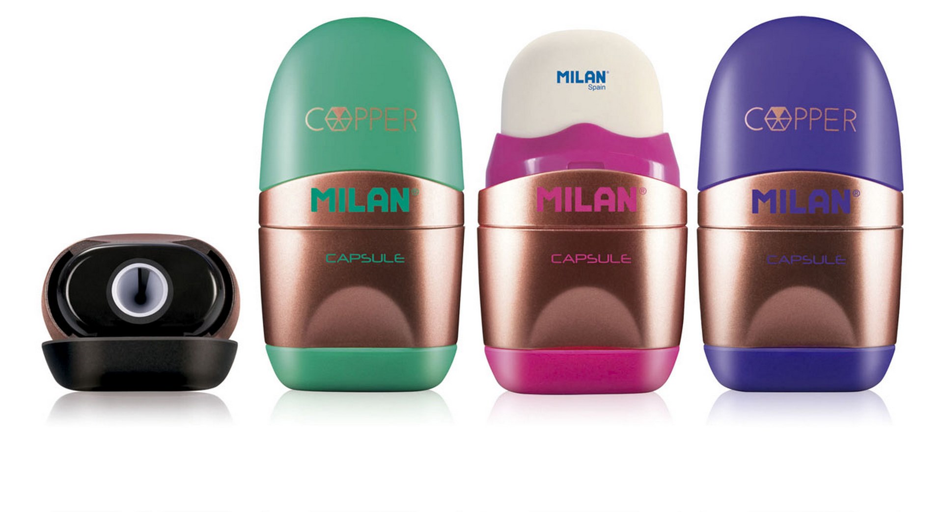 Temperówka gumka Afila Capsule Milan