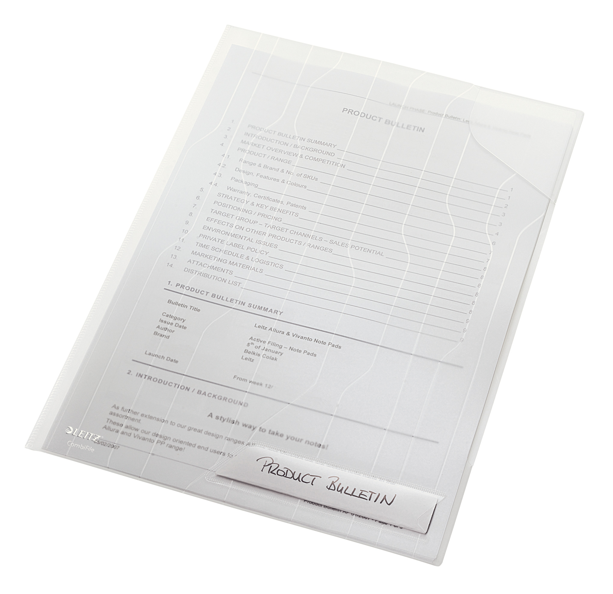 Folder ofertowy Leitz CombiFile A4/5szt przezroczysty 200mic