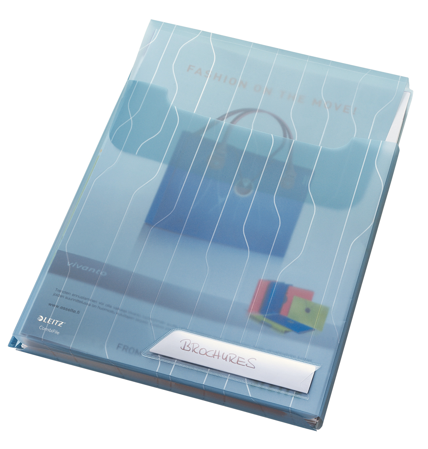 Folder ofertowy poszerzany Leitz CombiFile A4/3szt niebieski 200mic