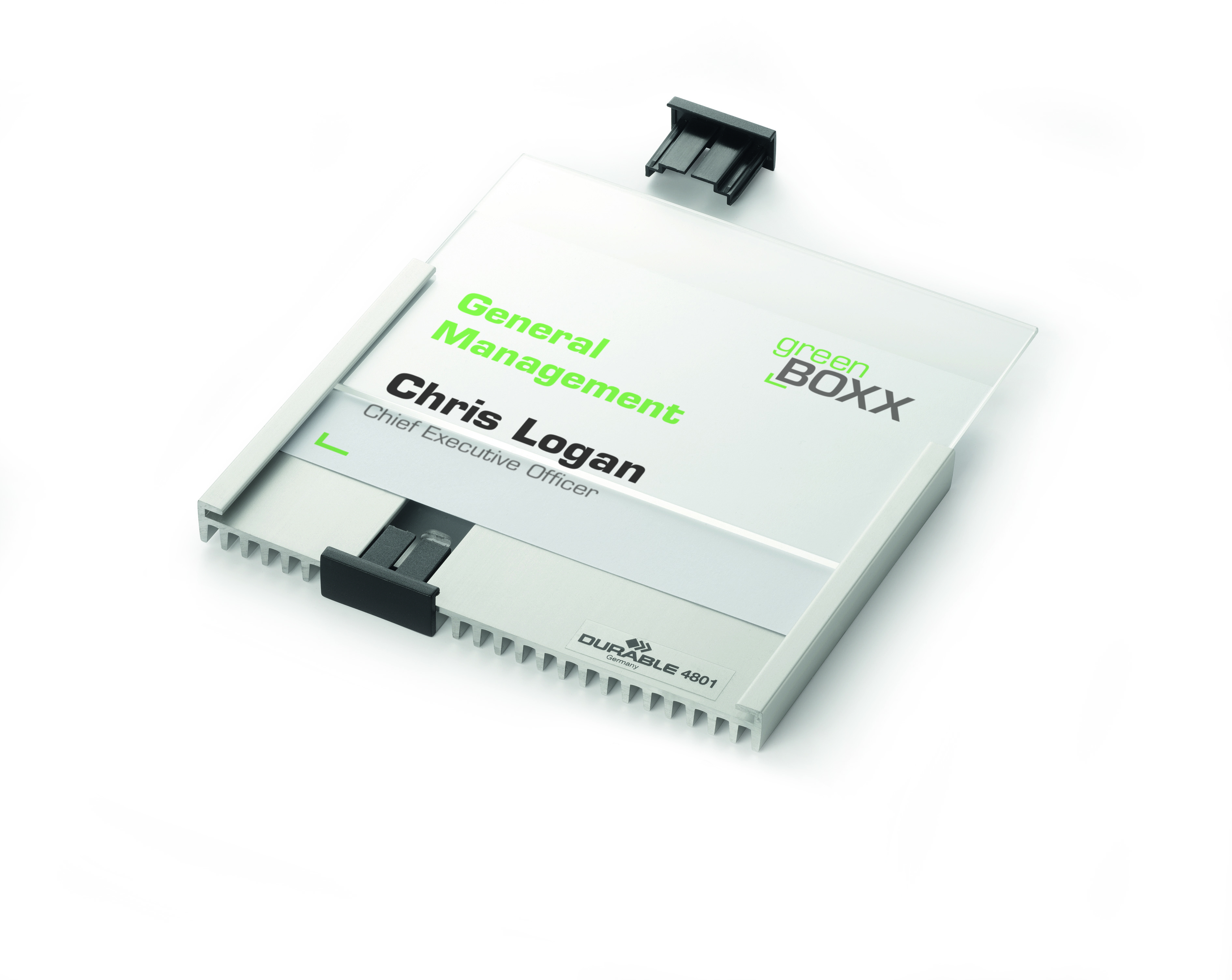 Tablica informacyjna przydrzwiowa Durable INFO SIGN 149x105.5mm srebrna