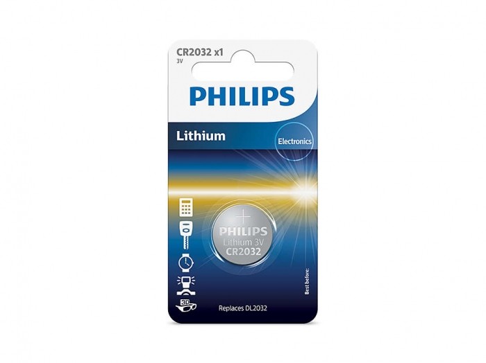 Bateria PHILIPS litowa CR 2032 (1 sztuka)