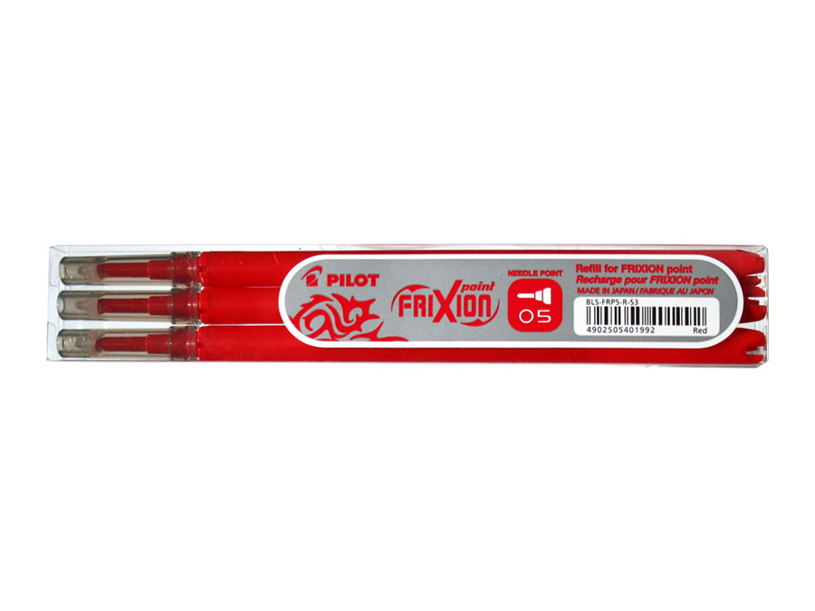 Wkład Frixion Point 0,5 mm. czerwony (3 szt.) Pilot